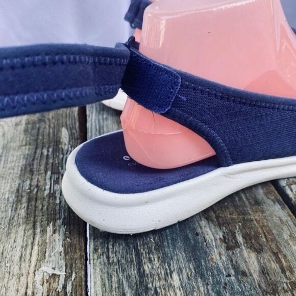 Easy Spirit Gracee2 Navy Mesh Adjustable Slingback Comfort Sneakers Size 8.5W - Picture 4 of 8